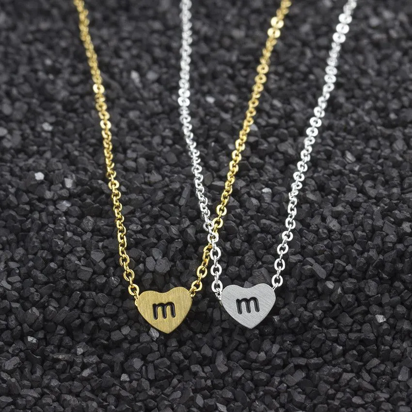 1PCS Initial Letter K Z Chokers Necklaces