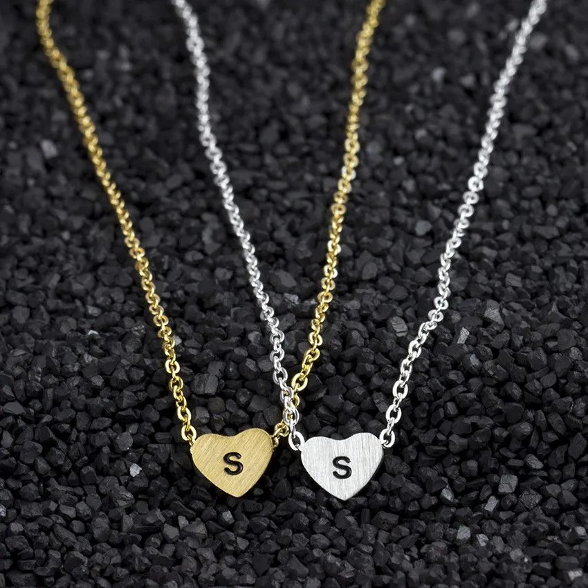 1PCS Initial Letter K Z Chokers Necklaces