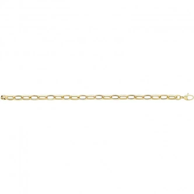 9ct Yellow Gold Hollow Bracelet BR675