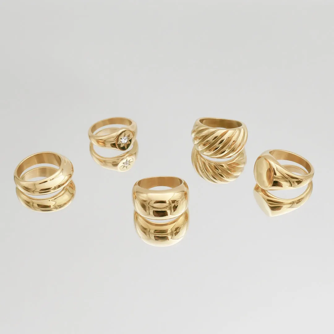 Alexa Dome Ring | Gold