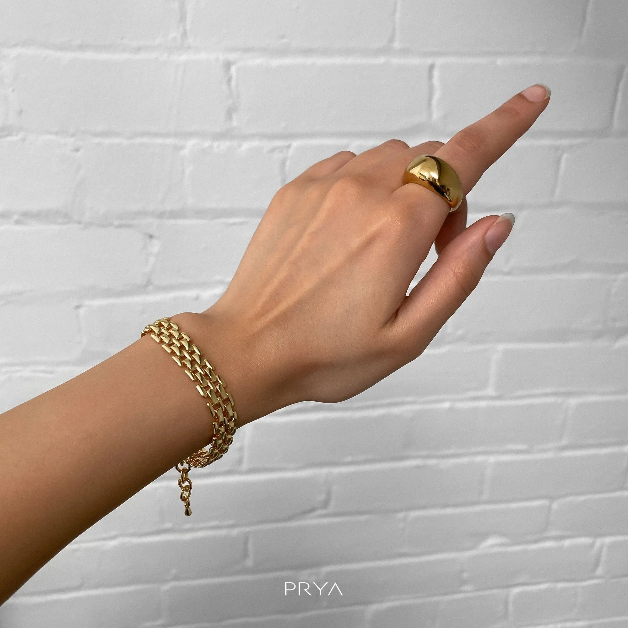 Alexa Dome Ring | Gold