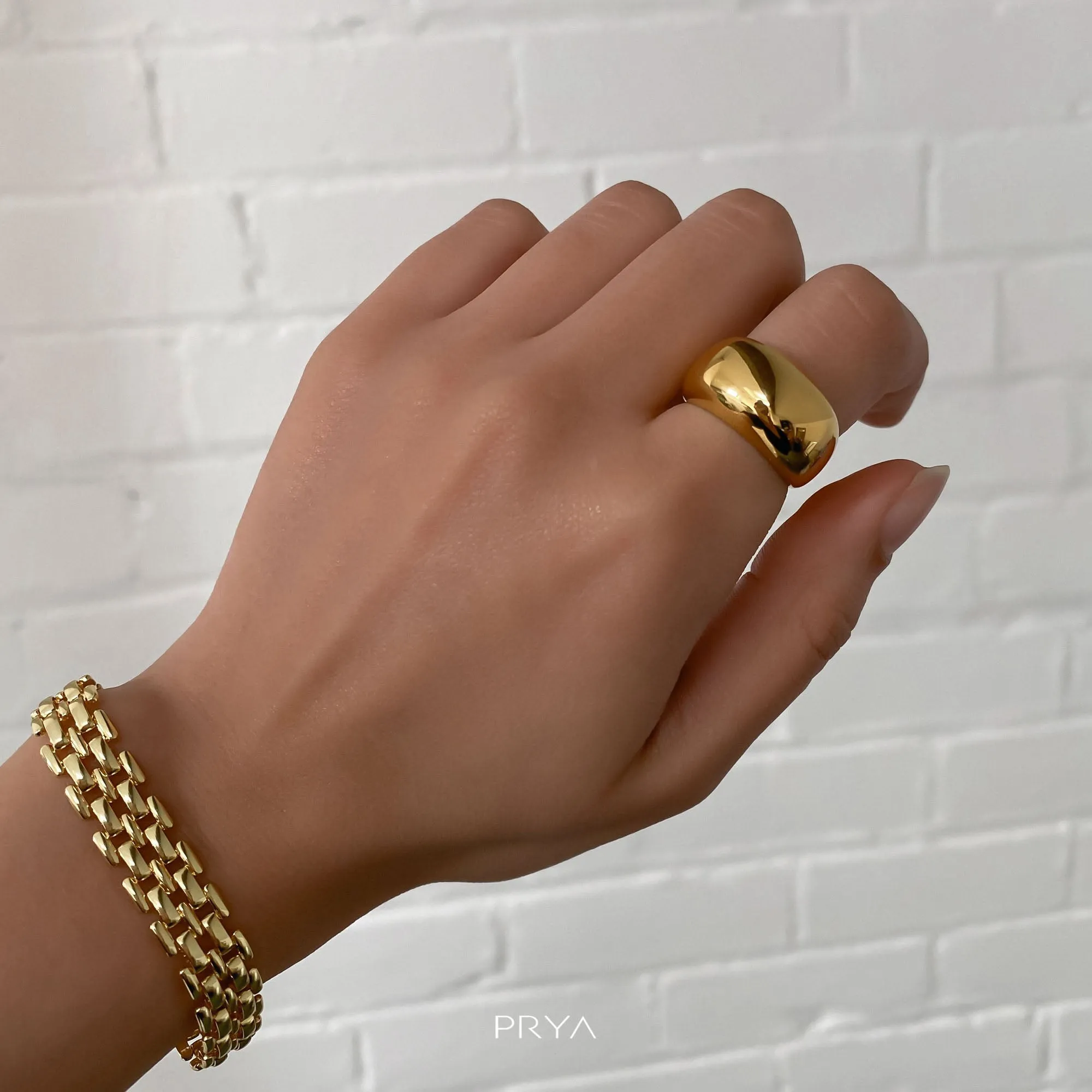 Alexa Dome Ring | Gold