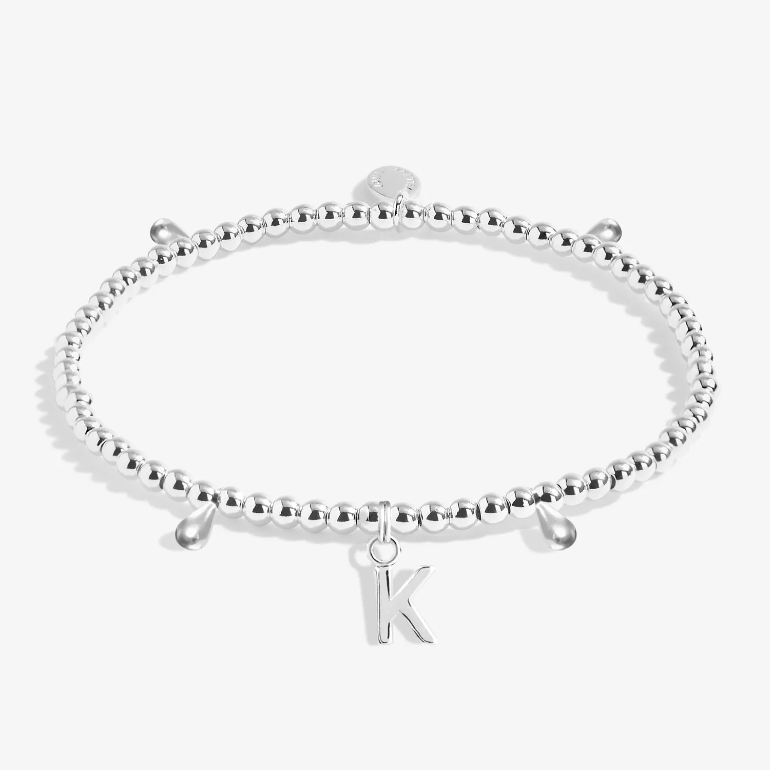 Alphabet A Little K Silver Plated Bracelet 7752