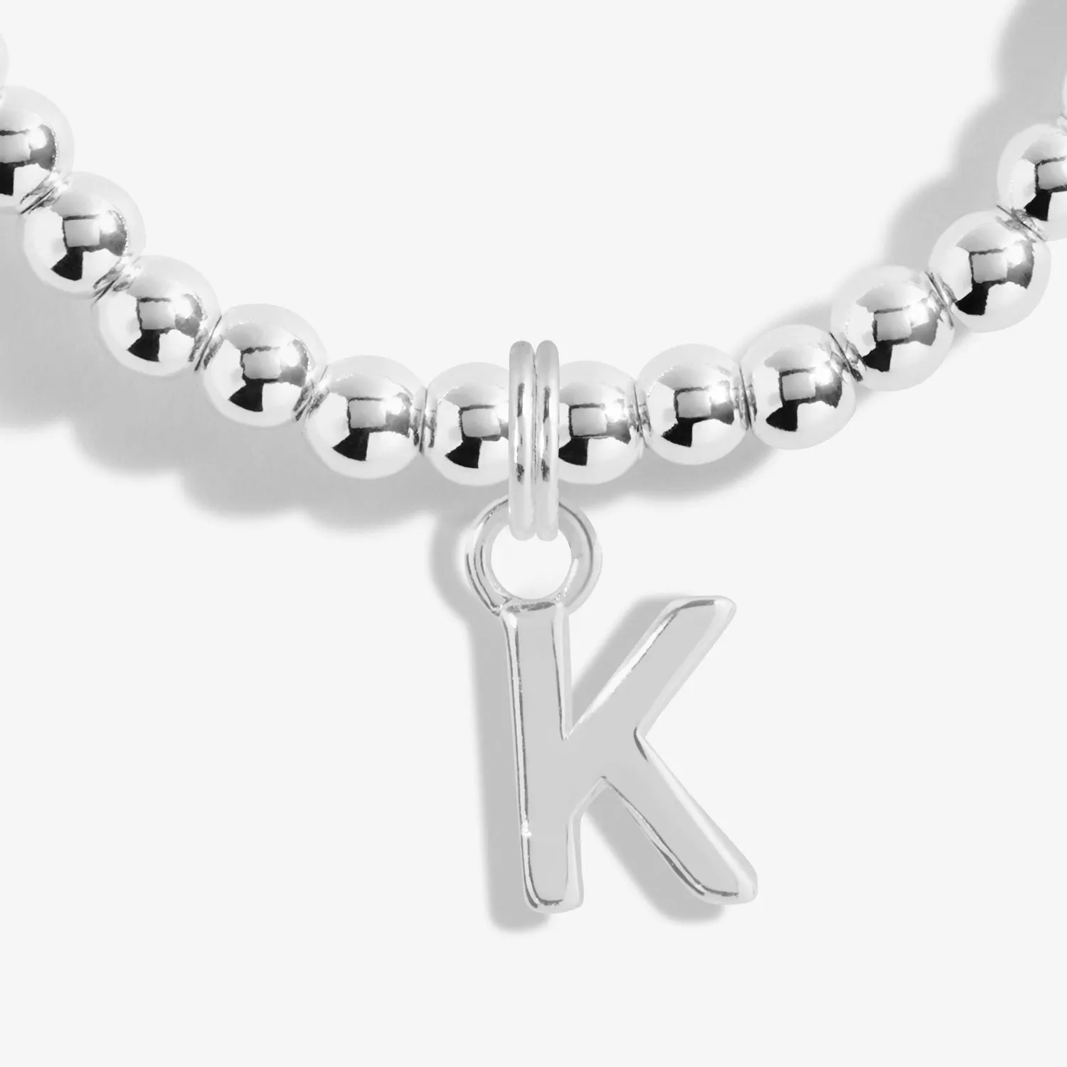 Alphabet A Little K Silver Plated Bracelet 7752