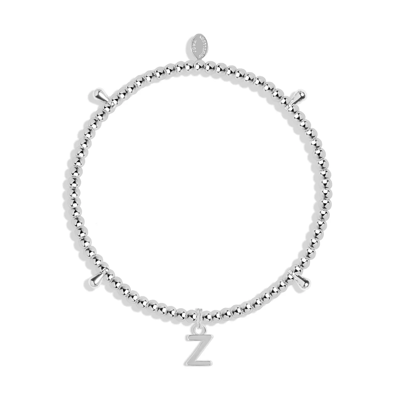 Alphabet A Little Z Silver Plated Bracelet 7767