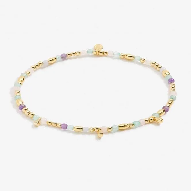 Anklet Multi Stone Gold Plated Anklet 23cm Stretch Anklet 6943