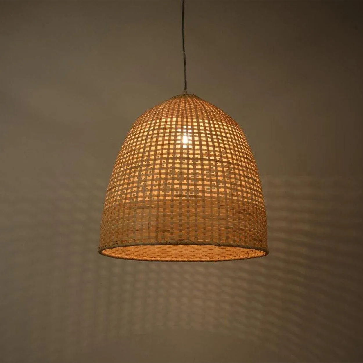 ANKUR CANE MESH EGG PENDANT LIGHT