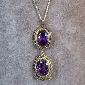 Antique Amethyst Necklace