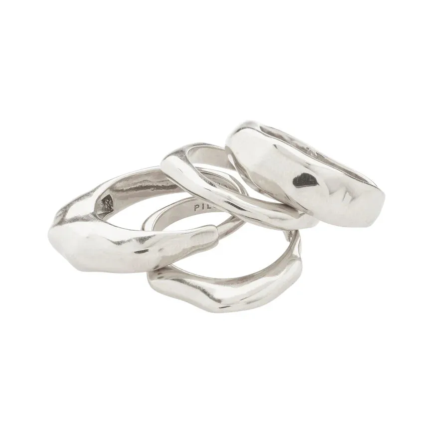 Asher Rings 4 in 1 Set I Silver Plated