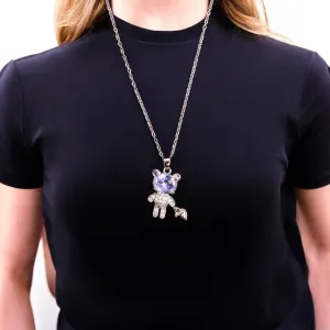 Astronaut Stainless Steel Necklace Pendants With Long Chain