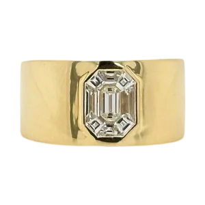 BAGUETTE DIAMOND GOLD BAND