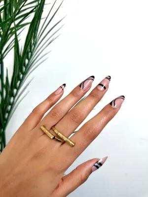 Bamboo Twist Ring - A Stylish Accessory