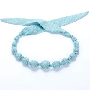 Beaded Necklace, Mint Dots