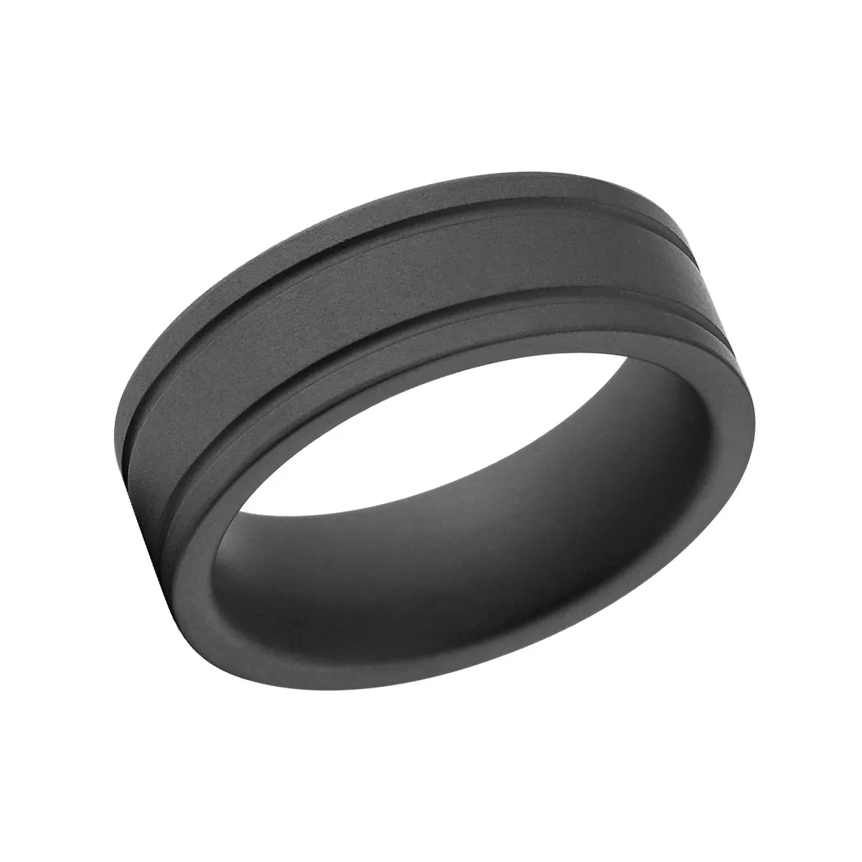 Black Ceramic Men's Wedding Bands - Ceramic Men's Rings