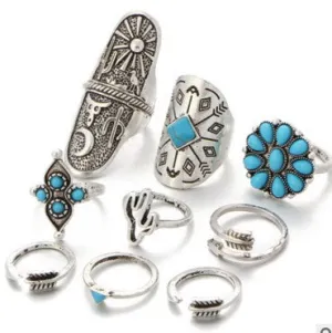 Boho Vintage Ring Sets