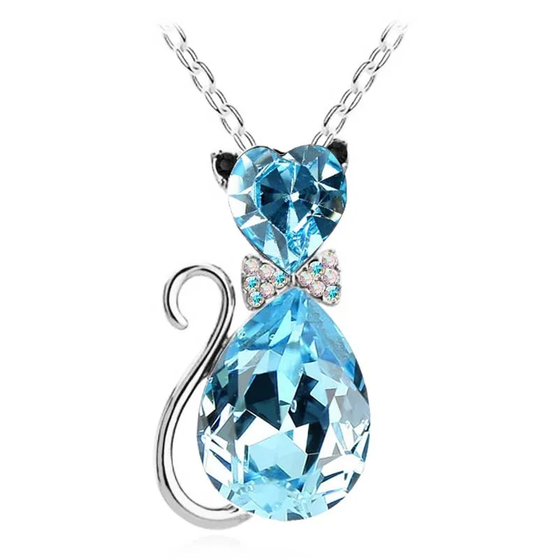 Cat Gemstone Necklace