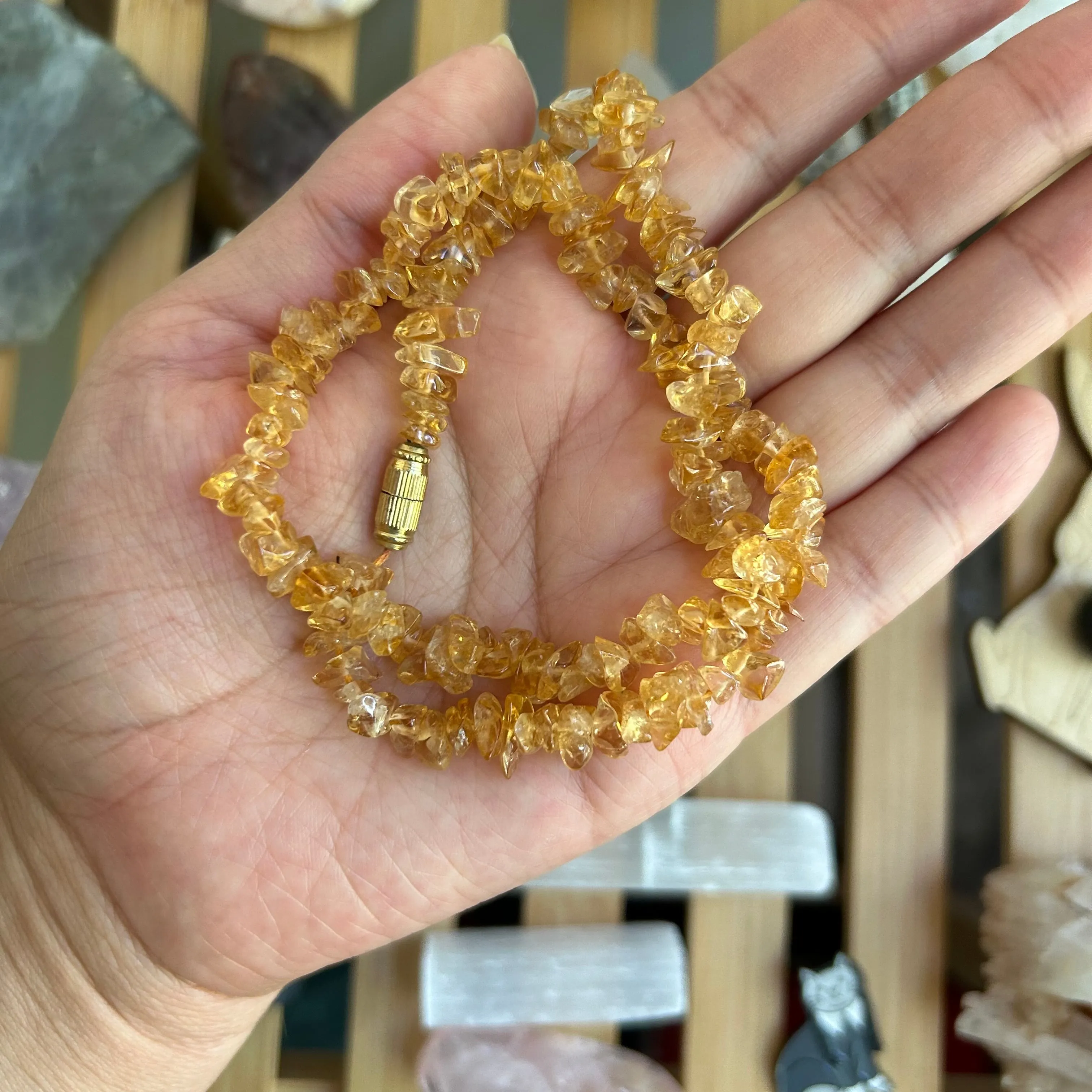 Citrine Crystal Necklace