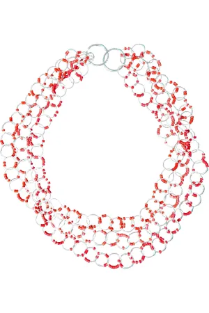 Claudia Fajardo Loops Necklace | Red | Clearance Final Sale