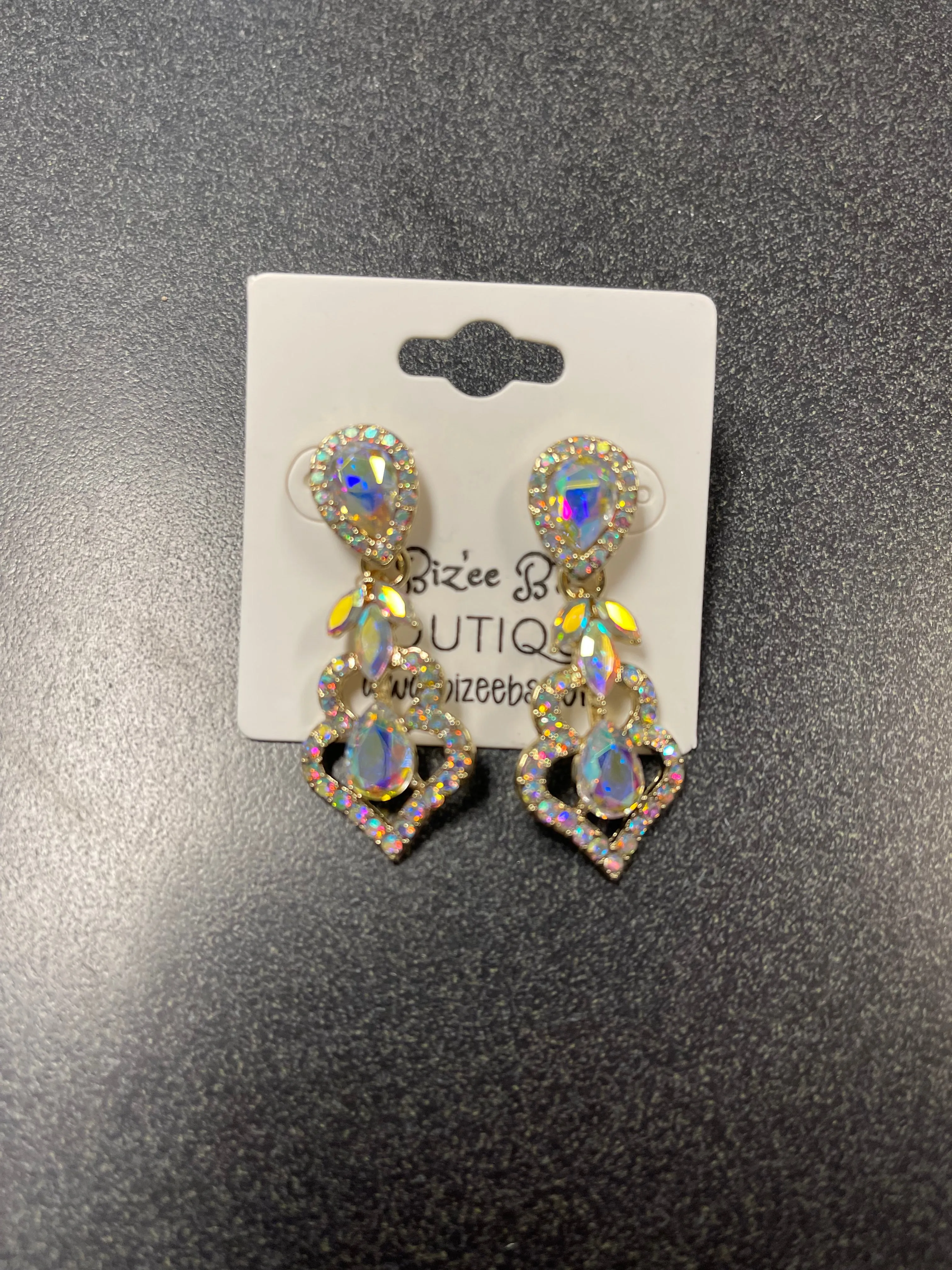 Crystal Rhinestone Designed Earrings