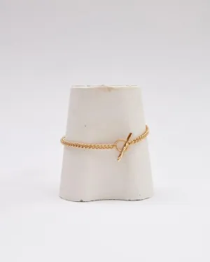 Curb Chain Anklet | Gold