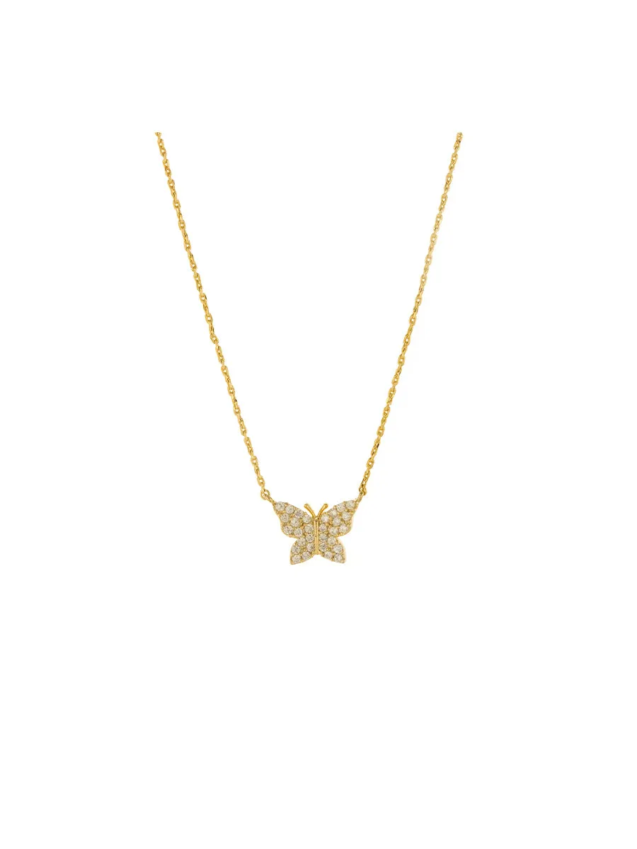 CZ Butterfly Necklace