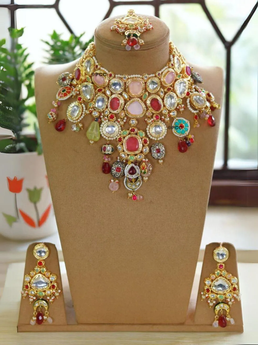 Deepika Padukone Inspired Polki Bridal Necklace