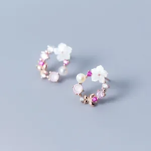 Embellished Pearl Studs