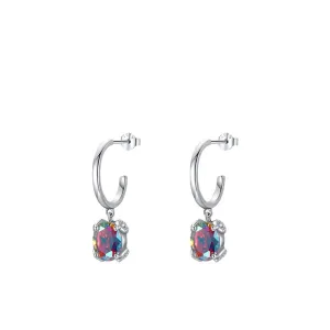 Exquisite S925 Pure Silver Zircon Earrings for Elegant Women's Fashion