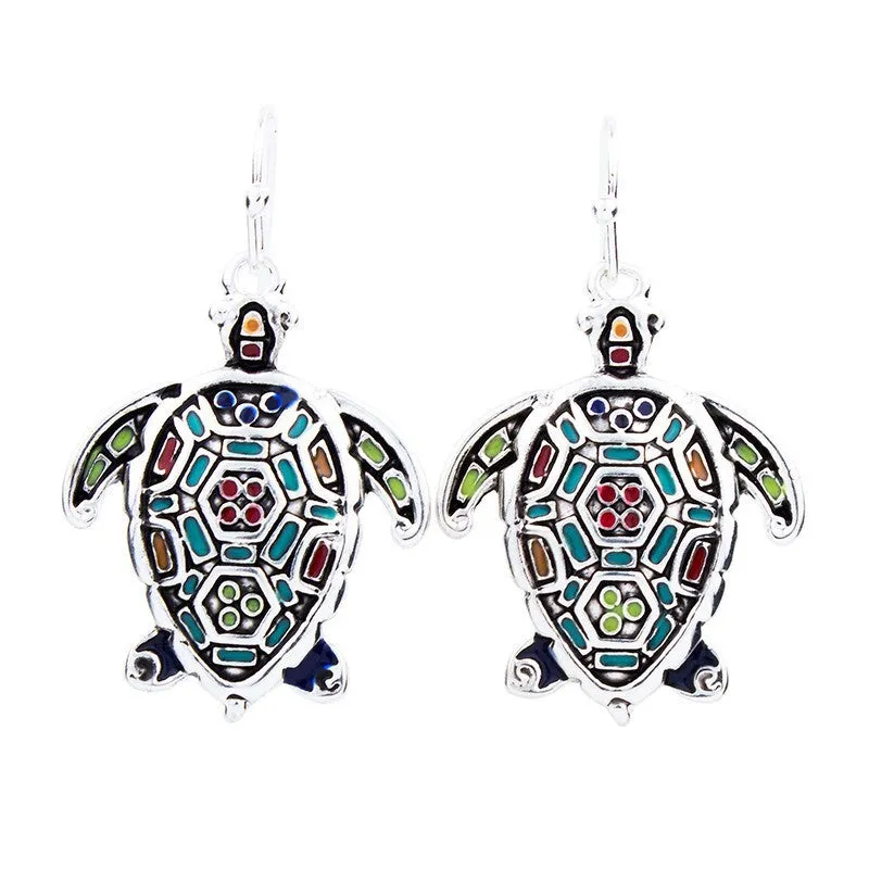 Fashion Jewelry Sets High Quality Gold Plated Beads Multicolor Sea turtle Design Woman's Necklace Set Wedding Jewelry