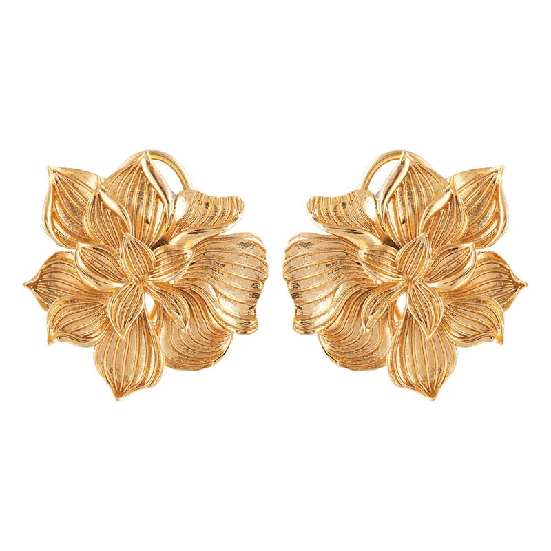 Fidelis Gold Plated Stud Earrings