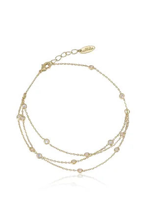 Fine Details Crystal Anklet