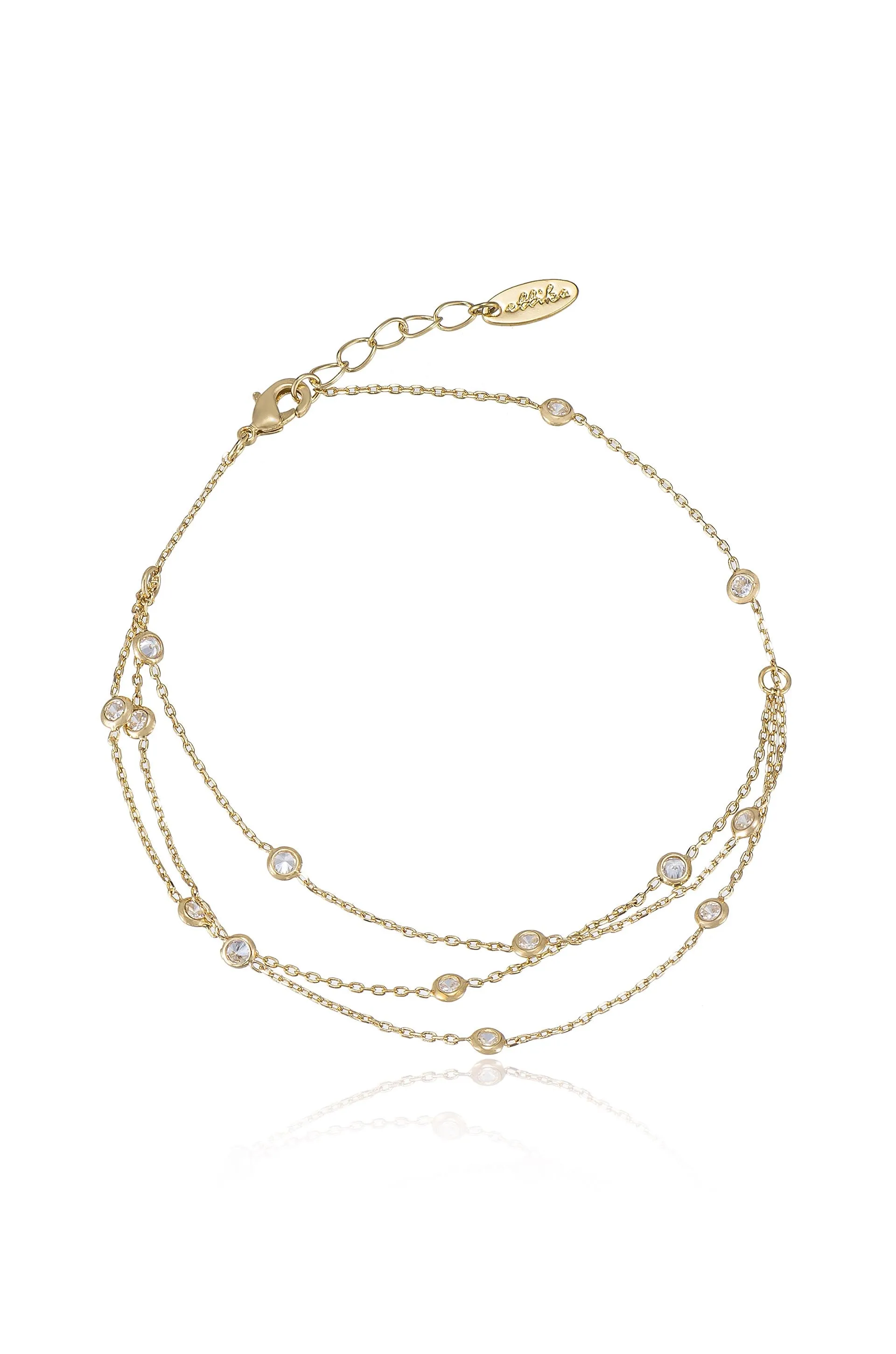 Fine Details Crystal Anklet