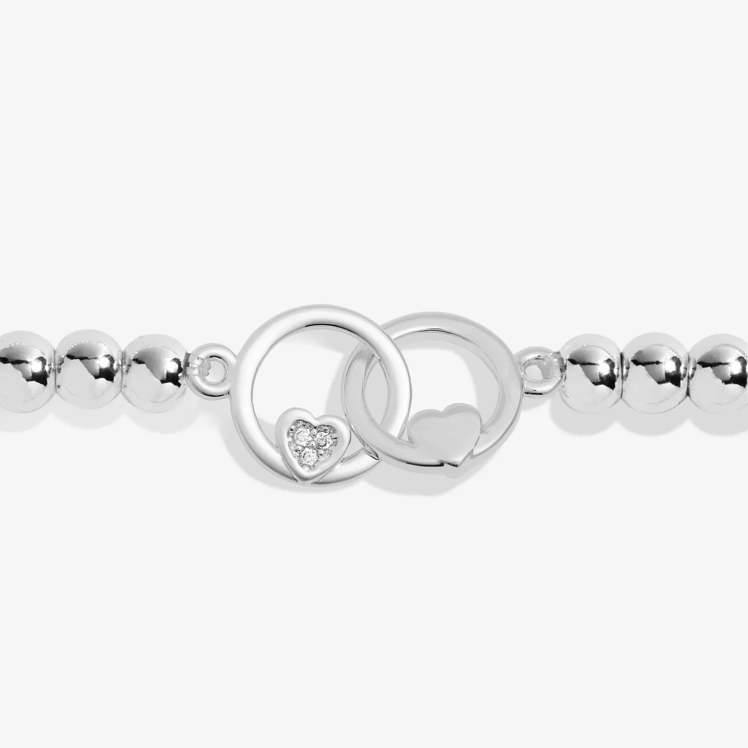 Forever Yours Happy Anniversary Silver Plated Bracelet 7478