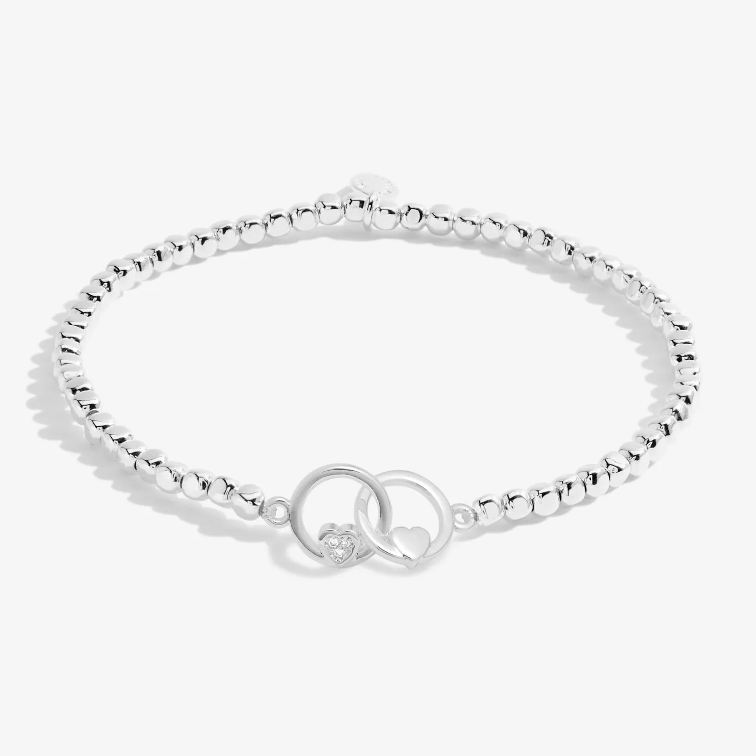 Forever Yours Happy Anniversary Silver Plated Bracelet 7478