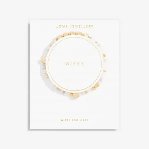 Happy Little Moments Wifey Gold Plated 17.5cm Bracelet 7091