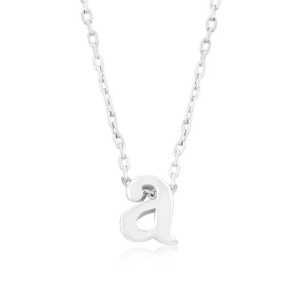 Initial A Silver Pendant