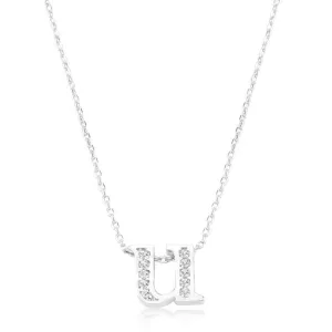 Initial U Crystal Pendant