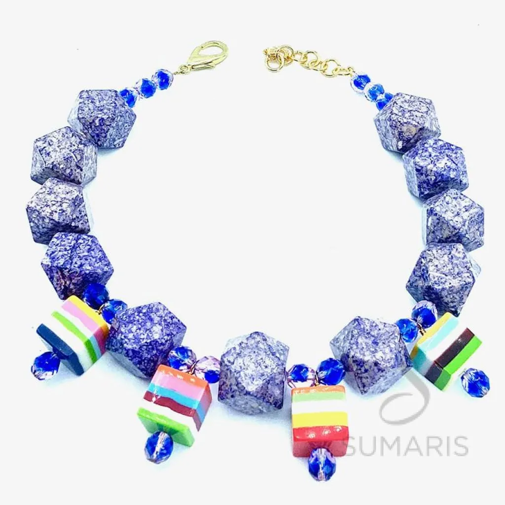 JELLO SHOTS PURPLE/PURPLE LIMITED EDITION STATEMENT NECKLACE