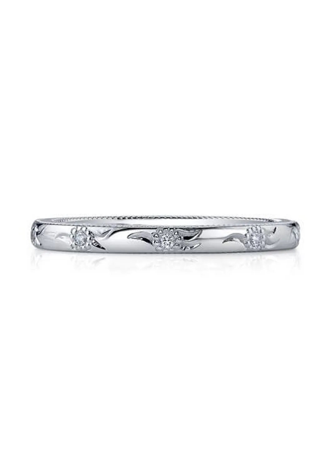 Katharine James Bella Fleur Platinum Diamond Band