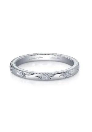 Katharine James Bella Fleur Platinum Diamond Band