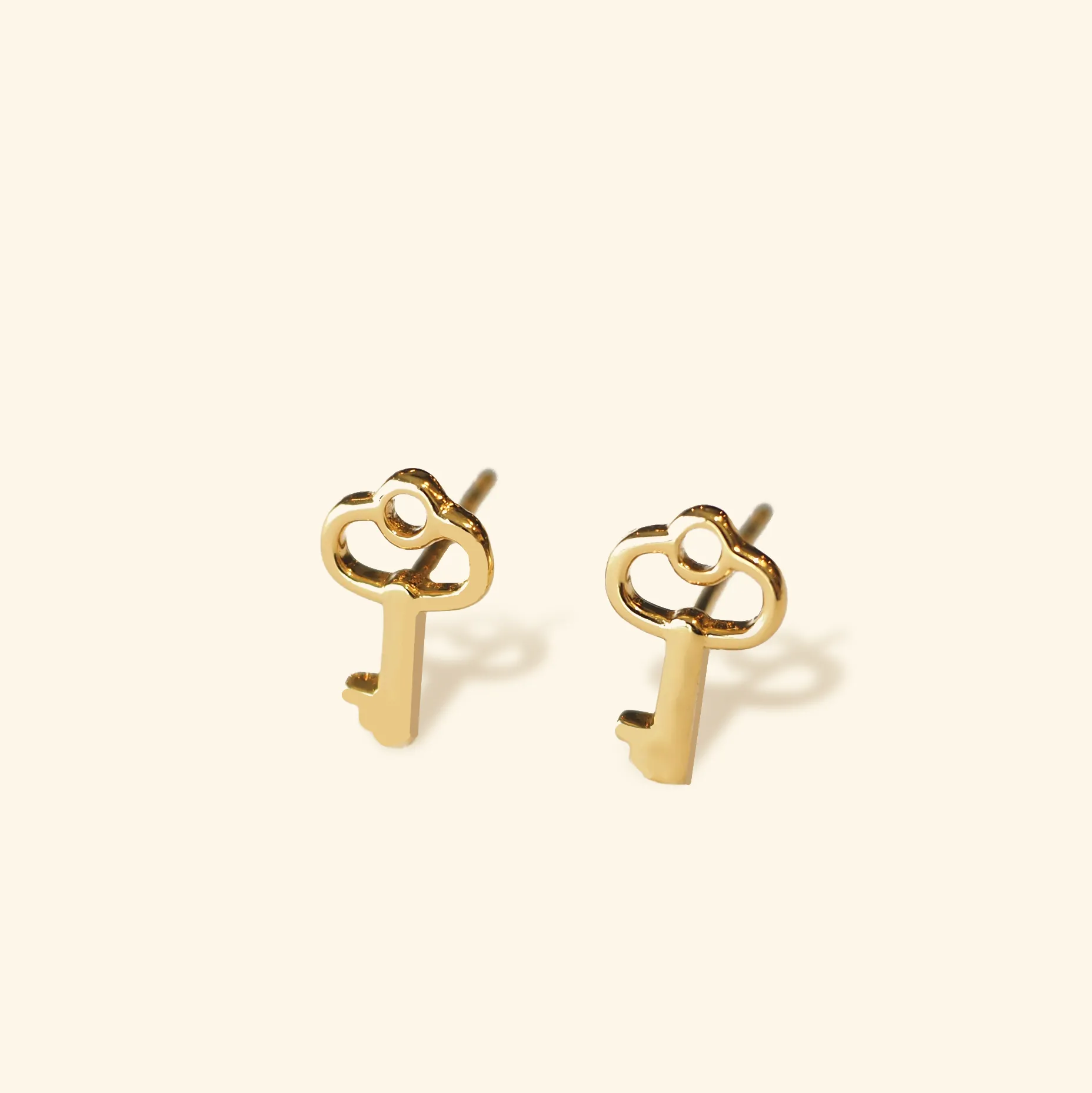 Key Of Love Stud Earrings