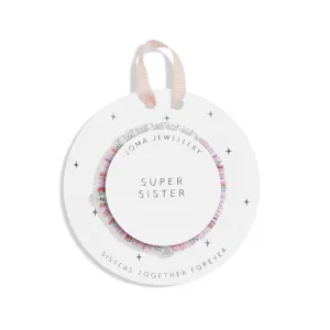 Kids Happy Little Moments Super Sister Silver Plated Bracelet C739