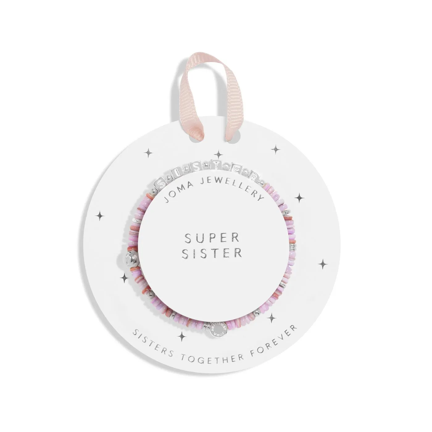 Kids Happy Little Moments Super Sister Silver Plated Bracelet C739