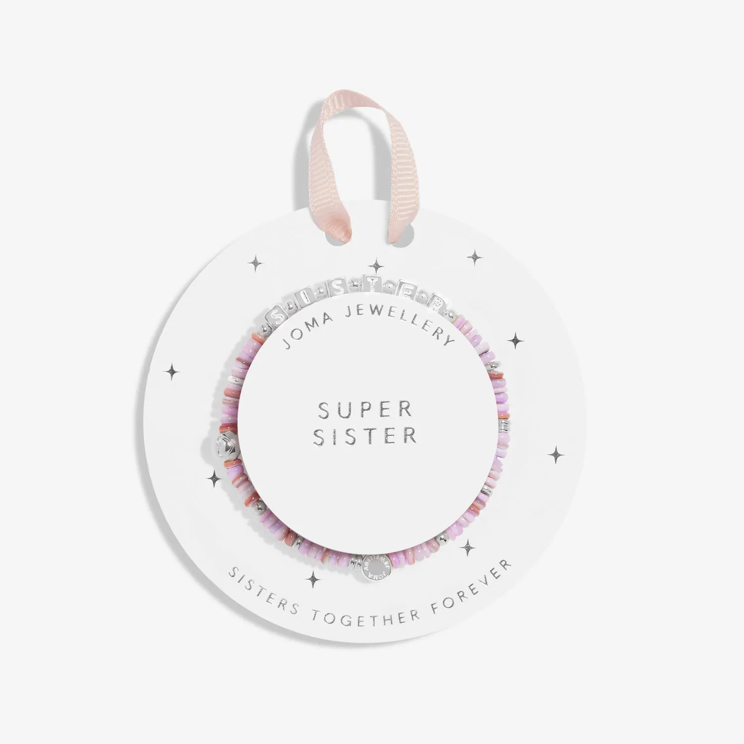 Kids Happy Little Moments Super Sister Silver Plated Bracelet C739