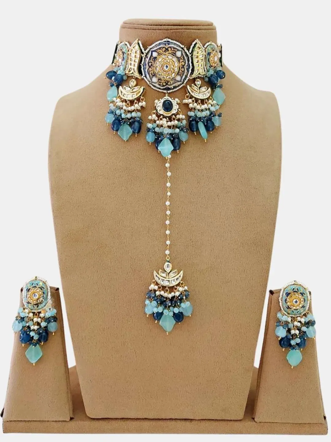 Kundan Tanjore Bridal Necklace Set