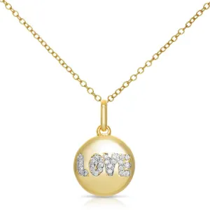 Louise Retro Golden Love Pendant