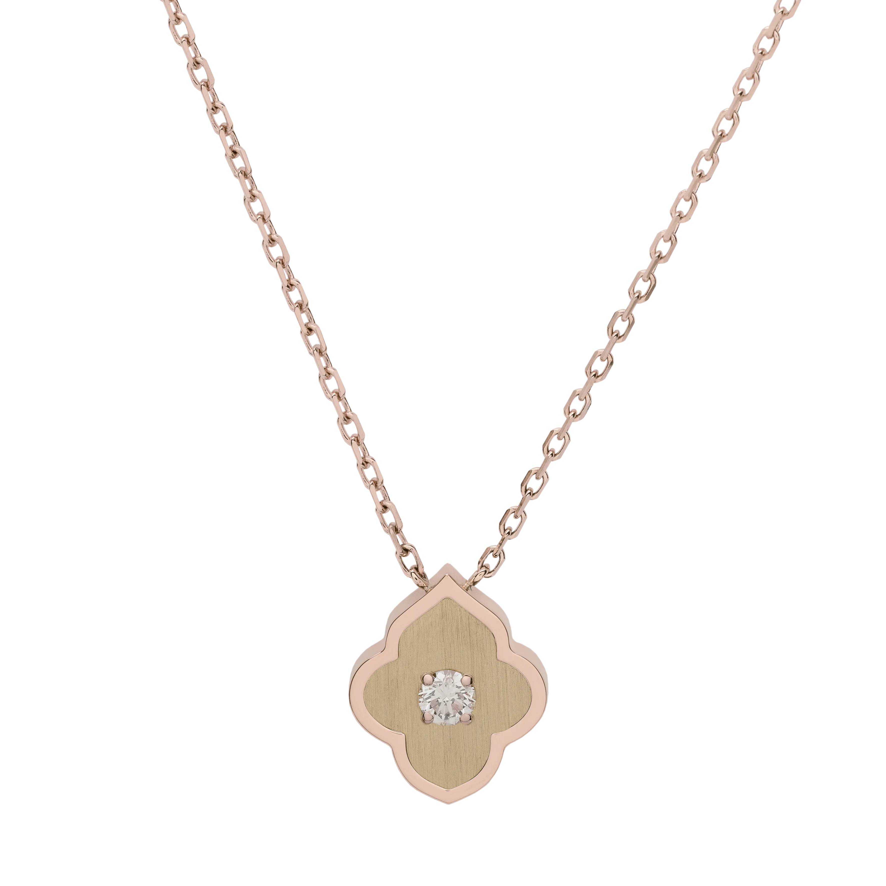 LUCE COLOUR - PENDANT ROSE GOLD & 1 DIAMOND S