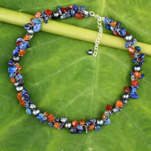 Luscious Chic Multi-Gem Beaded Necklace