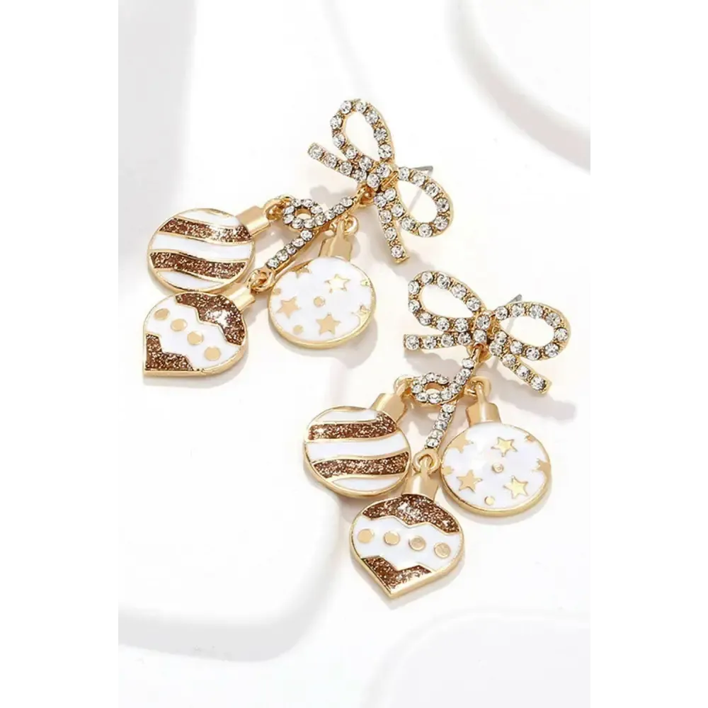 Luxurious Rhinestone Bow Earrings for Exclusive Jewelry Elegance