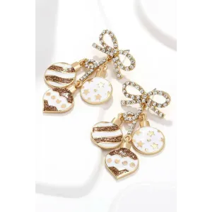 Luxurious Rhinestone Bow Earrings for Exclusive Jewelry Elegance